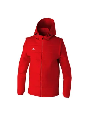 Produktbild von Erima Team Jacke mit abnehmbaren Ärmeln Herren Damen rot Gr 4XL