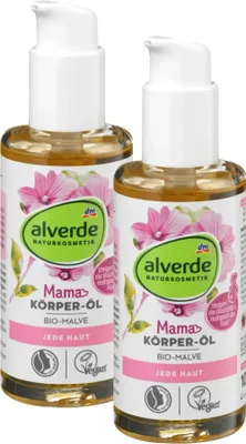 Produktbild von 2 x alverde Naturkosmetik - Mama Körperöl Bio-Malve (2 x 100 ml)
