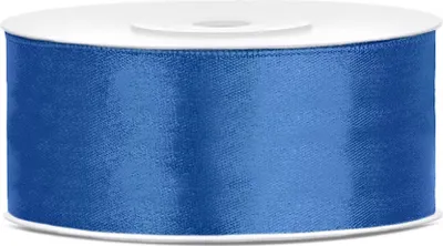 Image de Hobbygruppe Ruban de satin 25 mm 25 m bleu roi