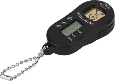 Image de Testeur de piles bouton Écran LCD portable Testeur de piles pour appareils auditifs (Noir)