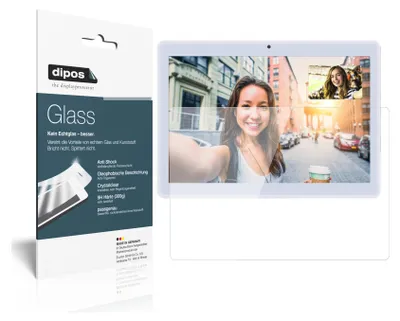 Produktbild von 2x Schutzfolie für XGODY TB02 9 Zoll - Anti-Shock 9H Folie dipos Glass Kunststoffglas