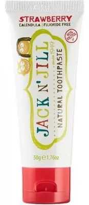 Zdjęcie produktu dla Naturalna pasta do zębów o smaku truskawkowym 50 g