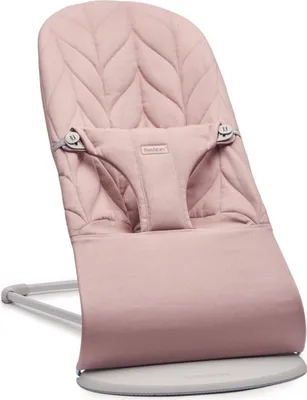 Produktbild von BabyBjörn Babywippe Bliss, Altrosa Blütenblatt, Gewebt, 39x79x56 cm, Klappbar & Tragbar, Maschinenwaschbarer Bezug, Ergonomisches Design, 0-2 Jahre (bis 13 kg), Batteriefrei