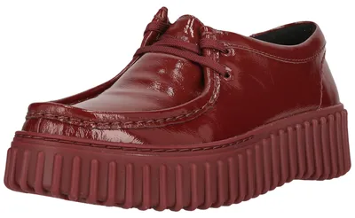 Immagine prodotto di Scarpe CLARKS Torhill Bee ispirate all'iconico modello degli anni '90 5287A, vernice bordeaux, taglia 40