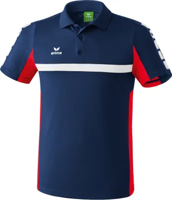 Produktbild von Erima CLASSIC 5-CUBES Poloshirt new navy/rot S