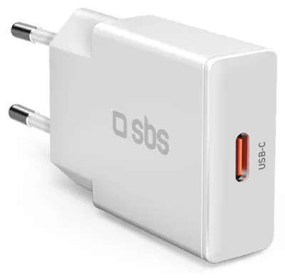 Produktbild von SBS PD Reiselader UltraSlim 30W USB-C GaN weiß TETRGAN1C30SLIM