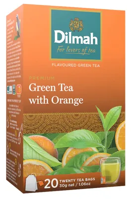 Obrázek produktu pro Dilmah Herbata Zielona Pomarańcza 20 Torebek