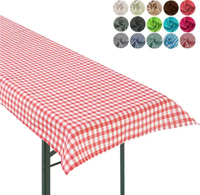 Obrázek produktu pro heimtexland ® Ubrus středový ubrus pivní stůl zahradní stolní dekorace venkovský dům typ 861 Vichy check červená 90x90 cm