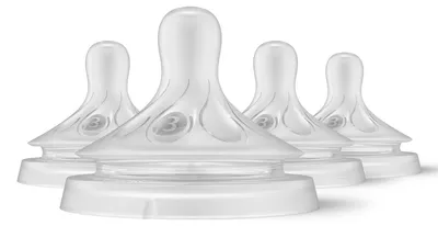 Produktbild von Philips AVENT SCY963/04, Kieferorthopädisch, Mittlerer Durchfluss, Anti-Kolik-Ventil, 4 Stück(e)
