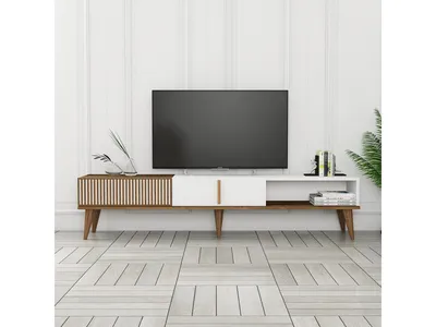 Obrázok produktu pre Skye Decor, TV stolík/skrinka - Tepeve (orech + biela)