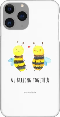Produktbild von Mr. & Mrs. Panda Iphone 11 Pro Handyhülle Biene Verliebt - Weiß - Geschenk, Premium Kunststoff, Handy Case
