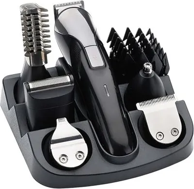 Produktbild von Barttrimmer Herren Haarschneidemaschine Set, 12-in-1 Haarschneider Pflegeset Nasenhaartrimmer Körperhaartrimmer Präzisionstrimmer Elektrischer
