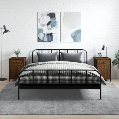 Produktbild von vidaXL Nachttische 2 Stk. Braun Eichen-Optik 40x42x60 cm Holzwerkstoff