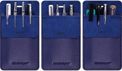 Produktbild von Schutzbeutel aus PU, 3er-Pack, blau, für Hemden und Hosen