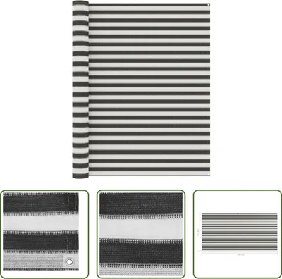 Obrázok produktu pre The Living Store stanový koberec 250x500 cm antracitová a biela