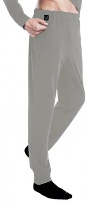 Produktbild von Glovii GP1GM, Lange Unterhosen, Männlich, Elasthan, Polyester, Grau, Einfarbig, M