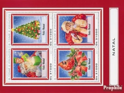 Produktbild von Briefmarken Sao Tome e Principe 2017 Mi 7403-7406 Kleinbogen (kompl. Ausgabe) postfrisch Weihnachten