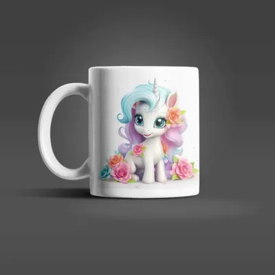 Produktbild von Süßes Einhorn Kinder Teetasse Tasse Geschenkidee 330 ml – Einhorn-02