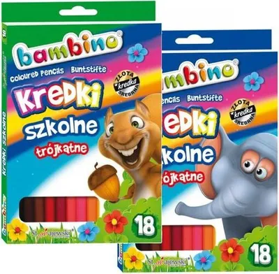 Produktbild von Bambino Bleistift Buntstifte 18 Farben dreieckig