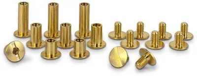 Produktbild von Messing Schrauben - 10 mm - Set aus 10