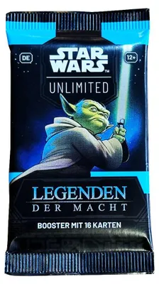 Produktbild von FFG Star Wars: Unlimited - Legenden der Macht - 1 Boosterpack (16Karten) DE