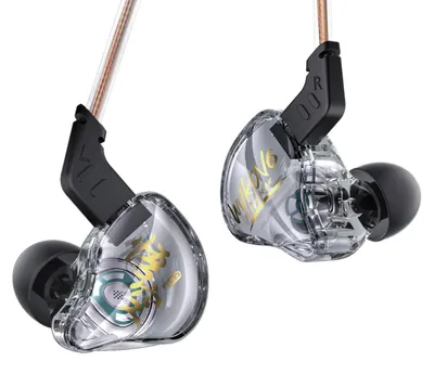 Produktbild von KBEAR MONKIE Gaming-Ohrhörer In-Ear-Kopfhörer mit Geräuschunterdrückung mit mm-Stecker Surround-HiFi-Sound-In-Ear-Monitor Grau kein Mikrofon K01