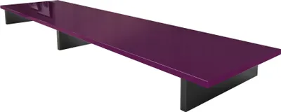 Produktbild von Vladon TV-Aufsatz Game,  Germany, Aufsatz für TV-Boards zur Erhöhung, Weiß matt/Brombeer Hochglanz (138,5 x 9,5 x 34,5 cm)