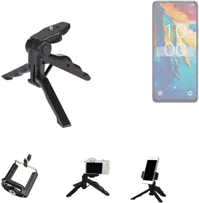Produktbild von K-S-Trade Stativ Tisch-Ständer Dreibein Handy-Stativ Ständer kompatibel mit TCL 50 NXTPAPER 5G Mini-Stativ Smartphone Tripod Handy-Stativ aus