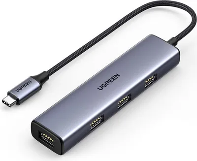 Obrázek produktu pro Ugreen rozdzielacz HUB USB Typ C - 4x USB 3.2 Gen 1 srebrny (CM473 20841)