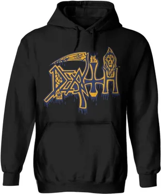 Image de Death - Sweat à capuche "Leprosy" pour homme/femme unie PH227 (S) (Noir)