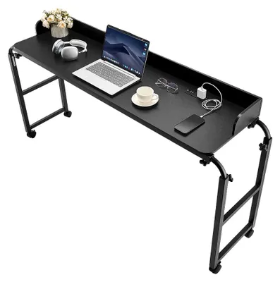 Imagen del producto de Mesa para cama, con altura ajustable, diseño móvil, color