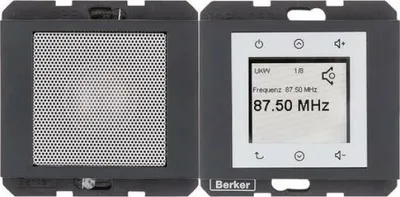 Produktbild von Berker K.1 RADIO DAB+/BT ANT MATT (30807006 RADIO SET)