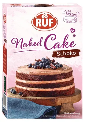Produktbild von RUF Naked Cake Schoko Backmischung