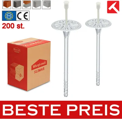 Produktbild von 200 x plastové izolačné zátky LTX Ø8 Ø10 mm Izolačné zátky polystyrénové zátky Veľkosť závitu: Ø10 mm - 200 mm LTX-10200
