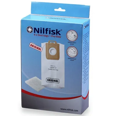 Obrázek produktu pro Nilfisk 128389187, Prachový sáček, Bílá, 4 kusů, 4 kusů