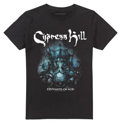 Produktbild von Cypress Hill - "Elephants On Acid" T-Shirt für Herren/Damen Uni TV37690 (S) (Schwarz)