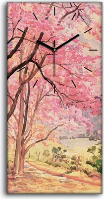 Produktbild von Dekor Leinwand Uhr Wandbilder 30x60 Malerei Abstrakte Wald Bäume Blätter Kunst - schwarze Hände