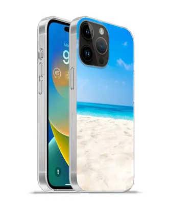 Produktbild von MuchoWow® Handyhülle Schutzhülle Hülle für Apple iPhone 14 Pro - Softcase Strand - Meer - Sand Silikon Softcase Handy Hülle - Umschlag