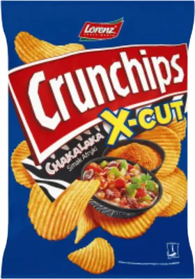 Zdjęcie produktu dla LORENZ Chipsy Crunchips X Cut Chakalaka Smak Afryki Pyszna Przekąska 140g