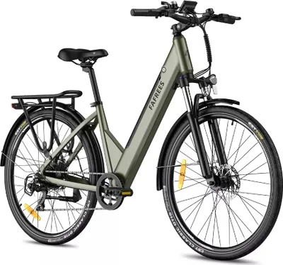 Produktbild von Elektrofahrrad E-Bike 28 Zoll Herren City E-Bikes E-Hollandrader 250W Shimano Pedelec 14,5AH 36V MTB 25km/h Damen Citybike E-Fahrrad grün