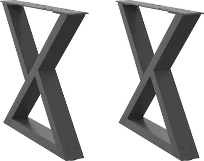 Obrázok produktu pre vidaXL Nohy konferenčného stolíka 2 ks. Antracit 60x(42-43,3) cm oceľ