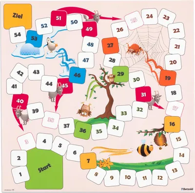 Produktbild von Betzold XL-Leiterspiel, 75 x 75 cm, Ausführung: Spielplane