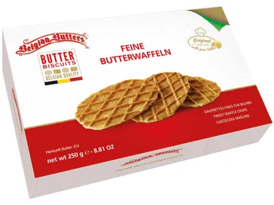 Produktbild von Belgian Butters Feine Butterwaffeln 250g