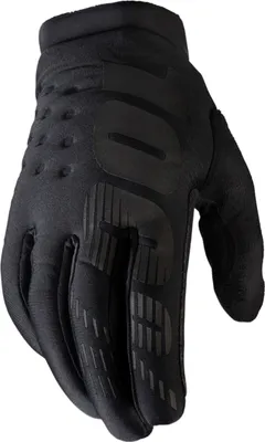 Image de Gants d'hiver Brisker Youth 100 % XL noirs - gants de vélo chauds pour enfants...