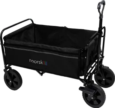 Produktbild von Bollerwagen - Klappbarer Transportwagen mit Vollgummi-Rädern - OneSize - Schwarz