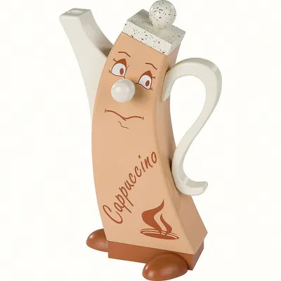 Zdjęcie produktu dla Nowoczesna figurka palacza Cappuccino, 12x7x21cm