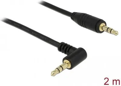 Produktbild von DeLOCK 2m 3.5mm M/M, 3.5mm, Stecker, 3.5mm, Stecker, 2 m, Schwarz