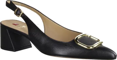 Produktbild von Högl 104623 Damenschuhe, Sling, Graincalf Leder, Schwarz, elegante Schuhe - Damenschuhe Top Trends, Schwarz, leder (graincalf-leder), absatzh&oumlhe: 40 mm