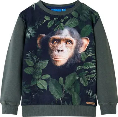 Produktbild von Kinder-Sweatshirt Dunkles Khaki 104