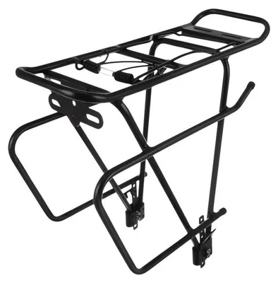 Immagine prodotto di Trizand 27590 Portapacchi posteriore per bicicletta, portata 25 kg, nero
